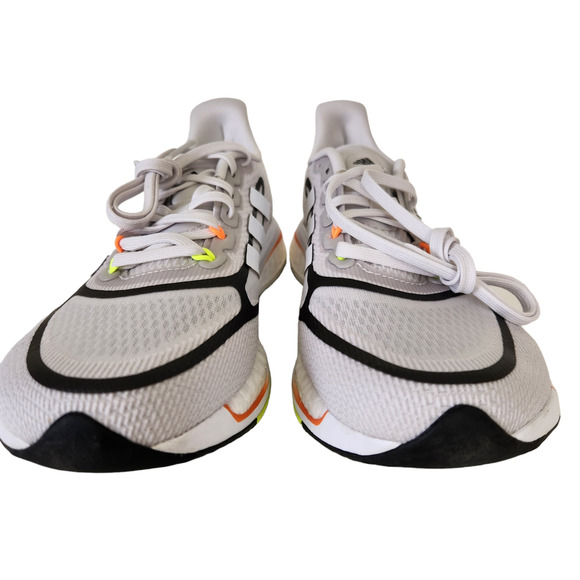 adidas mens Supernova + Dash Grey/White/Screaming Orange 9.5 main image 4